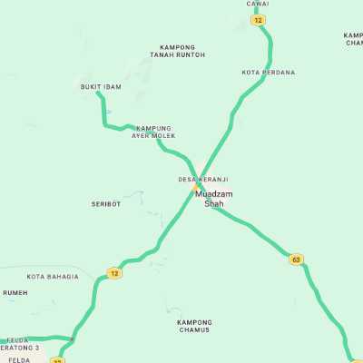 Peta kawasan liputan towing Muadzam Shah